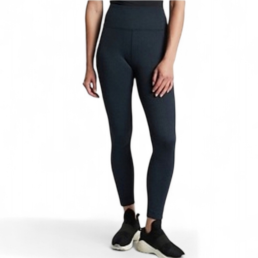 Athleta Delancey Herringbone Tight in Navy Size XS